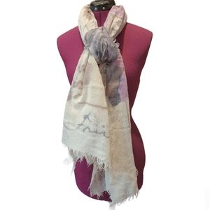 NWT Valentine Fraas Floral Wool Scarf